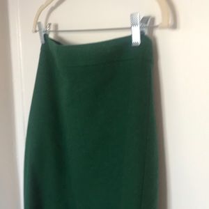 NWOT J. Crew Hunter Green Pencil Skirt - Size 6